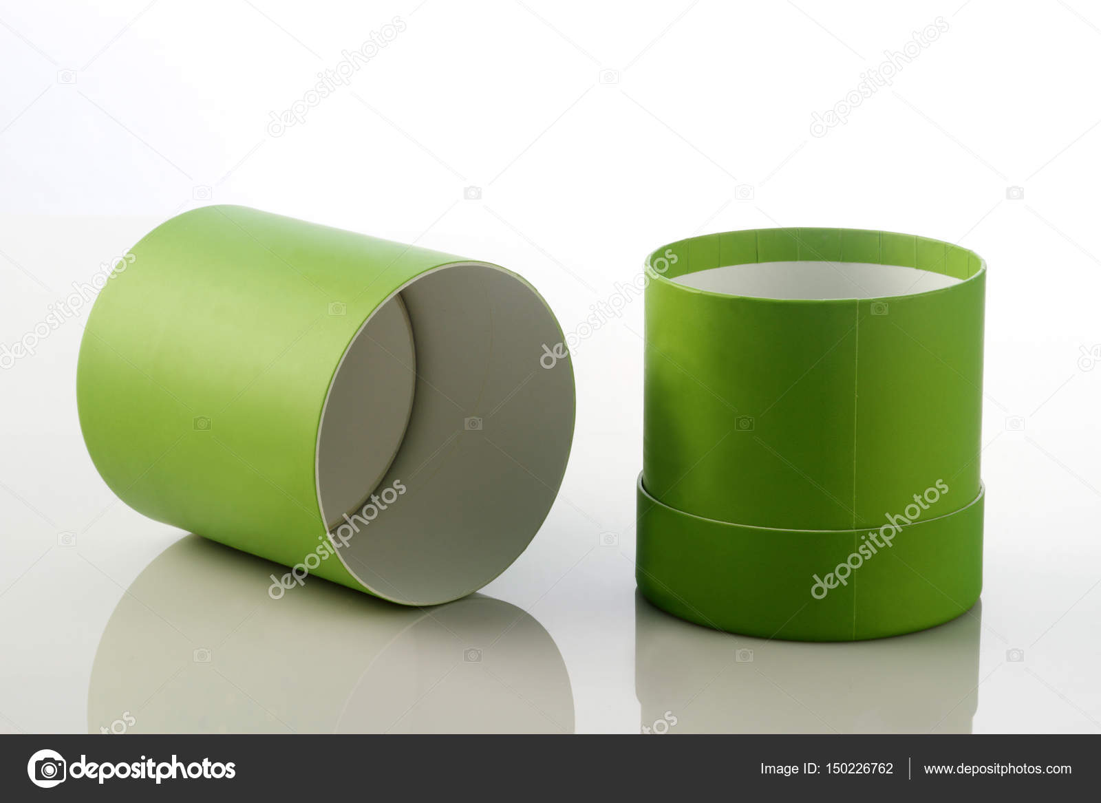 Download Open Green Cylinder Card Board Box For Packaging Mockups Stock Photo Image By C Akhilesh 150226762