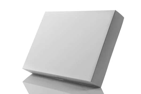 Caja blanca del embalaje del producto en blanco para Mock ups — Foto de Stock