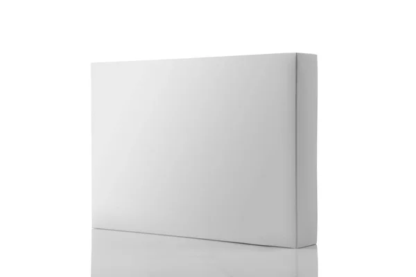 Boîte d'emballage de produit vide blanche pour maquettes — Photo