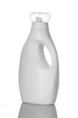 Beyaz Çamaşırhane deterjan sıvı şişe Mockup için