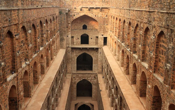 Step Well Ancient Construction, New Delhi, India — Stock Photo, Image