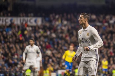 Madrid, İspanya - 1 Mart: Cristiano Ronaldo Spa bir maçta