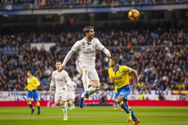 Madrid, İspanya - 1 Mart: Morata İspanyol futbol bir maçta