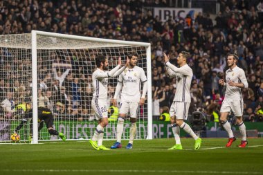 Madrid, İspanya - 1 Mart: bir maçta İspanyol Futbol Ligi