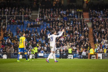 Madrid, İspanya - 1 Mart: Morata İspanyol futbol bir maçta