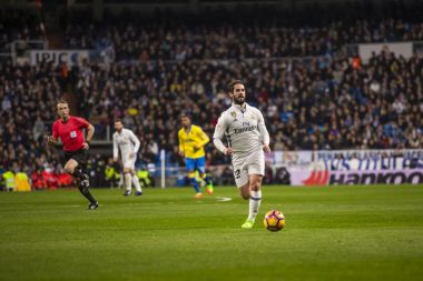 Madrid, İspanya - 1 Mart: Çifleşme İspanyol futbol m bir maçta