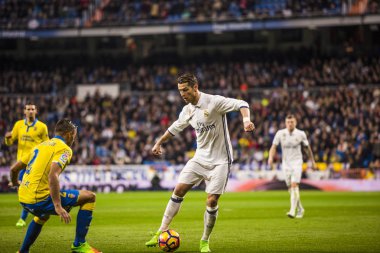 Madrid, İspanya - 1 Mart: Cristiano Ronaldo Spa bir maçta