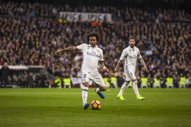Madrid, İspanya - 1 Mart: Marcelo İspanyol socce bir maçta