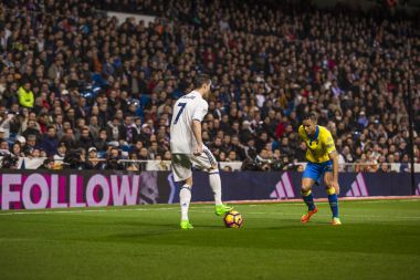 Madrid, İspanya - 1 Mart: Cristiano Ronaldo Spa bir maçta