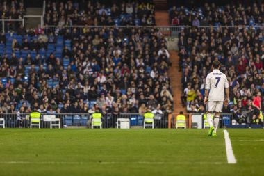 Madrid, İspanya - 1 Mart: Cristiano Ronaldo Spa bir maçta