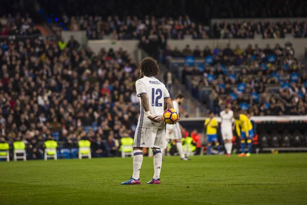 Madrid, İspanya - 1 Mart: Marcelo İspanyol socce bir maçta — Stok fotoğraf