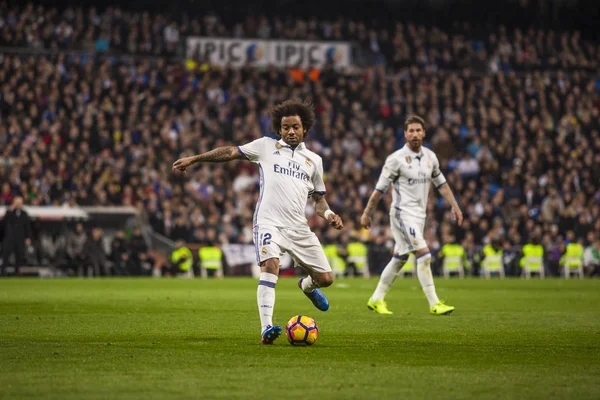 Madrid, Hiszpania - 1 marca: Marcelo w meczu hiszpański socce — Zdjęcie stockowe