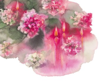 Krizantem mumlar sol köşe