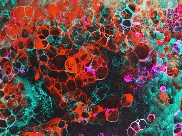 Bubbles watercolor red black — Stock Photo, Image