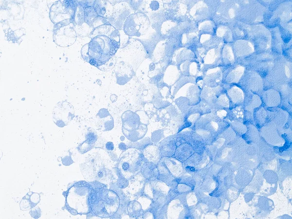 거품 수채화 블루 겨울 거품 — 스톡 사진
