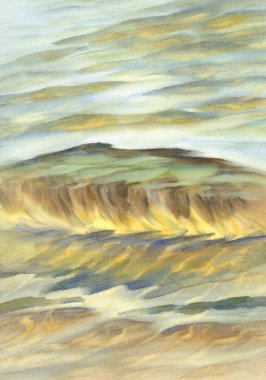 güneşli su suluboya