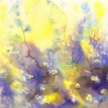 Papatya suluboya arka plan