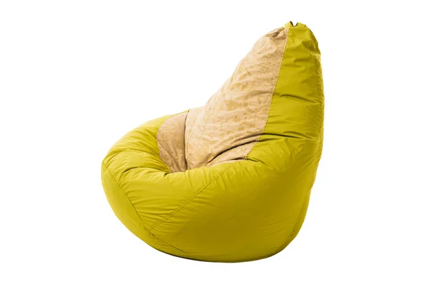 Sedile beanbag isolato su sfondo bianco — Foto Stock
