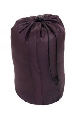 Beyaz bir arka plan üzerinde izole uyku tulumu