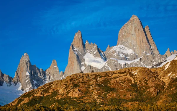 Impressionnant mont Fitzroy dans le sud de la Patagonie — Photo