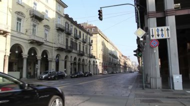 Torino İtalya 'da Cernaia Caddesi