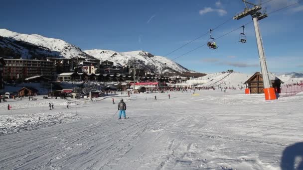 Paisaje Sestriere Italia Con Nieve — Vídeos de Stock