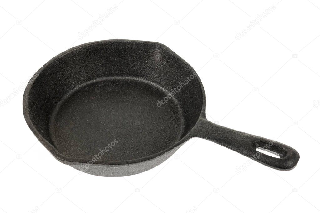 Cast iron black frying pan