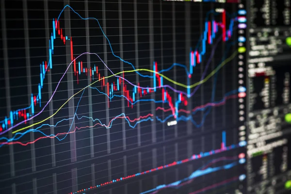 Gráficos bursátiles —  Fotos de Stock