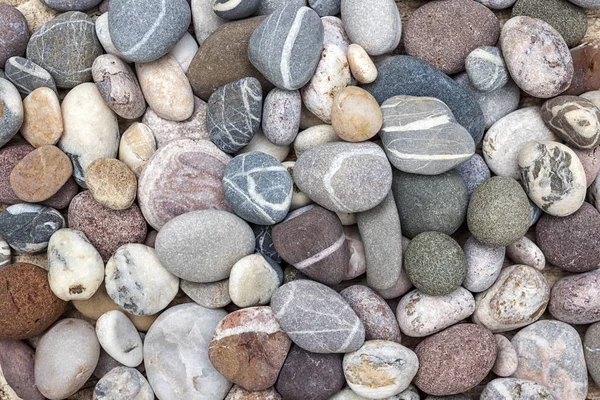 Pequenas pedras de praia arredondadas — Fotografia de Stock