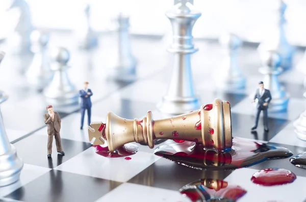 Checkmate business or political concept — Stock Photo, Image