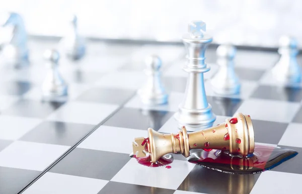 Checkmate business or political concept — Stock Photo, Image