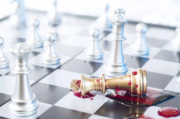 Checkmate business or political concept — Stock Photo, Image