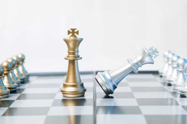 Conceptual Photo Chess Pieces Chessboard Business Law Political Concept Which — Stock Photo, Image