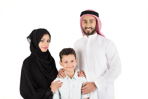 Lycklig arabisk familj — Stockfoto