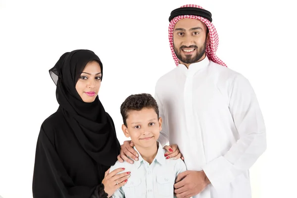 Famiglia araba felice — Foto Stock