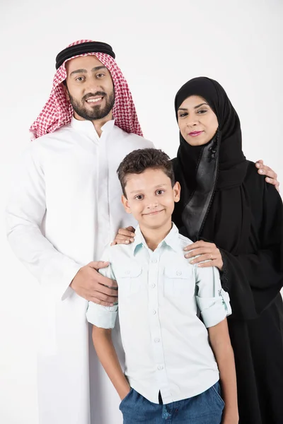 Szczęśliwa rodzina Emiraty — Zdjęcie stockowe