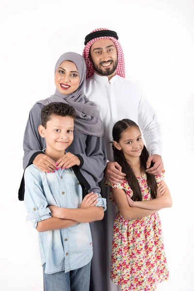 Emiraty muzułmańskich rodziny — Zdjęcie stockowe