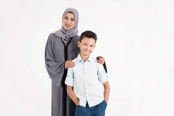 Арабські матір з сином — стокове фото