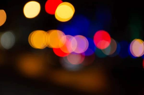Gekleurde ronde vage veelkleurige lichten — Stockfoto