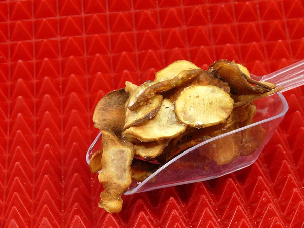 Chips Från Jord Ärt Skocka — Stockfoto