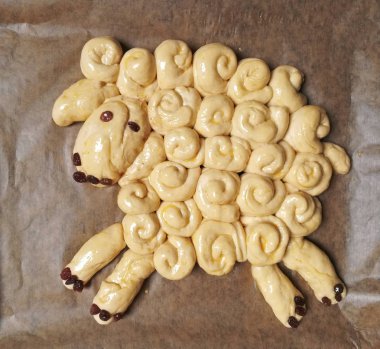 taze Paskalya kuzu pişmiş.