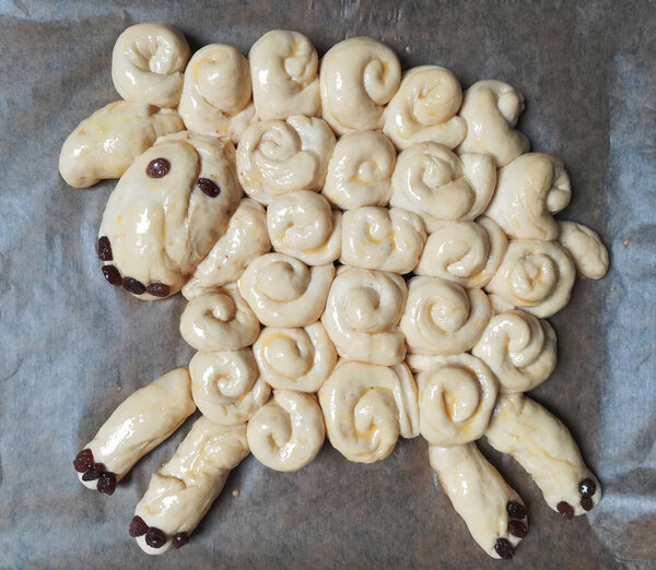 fresh baked easter lamb