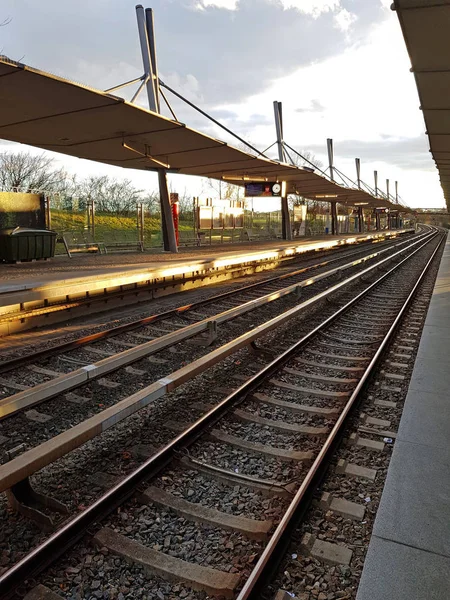 Estação Metrô Munique Garching Highbridge — Fotografia de Stock