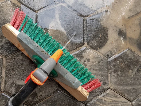 Slurrying Sand Pavement Joints — Stock Photo, Image