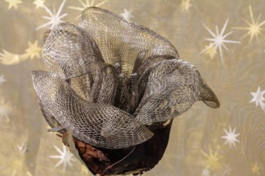 yaratıcı iş, siyah metal gül