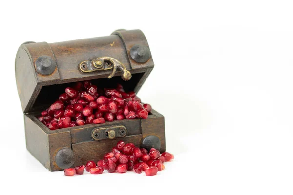 Granatäpple Värdefull Frukt Skattkistan — Stockfoto