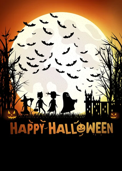 Truque ou tratamento no Halloween Ilustração De Bancos De Imagens