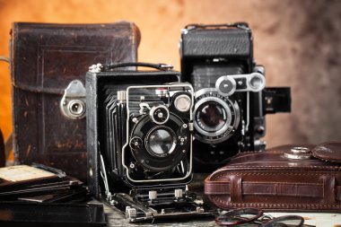 eski kameralar yakın plan