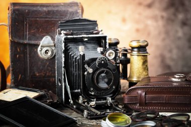 eski kameralar yakın plan