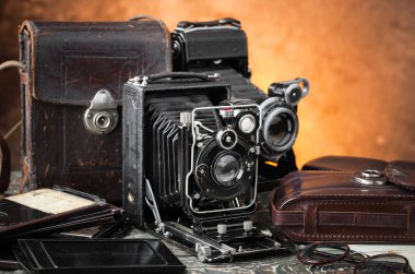 eski kameralar yakın plan